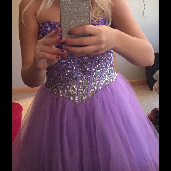 Short prom/formal dress. ALYCE PARIS - Picture 2 of 4