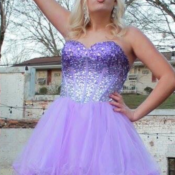 Short prom/formal dress. ALYCE PARIS - Picture 3 of 4