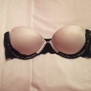 Victoria's Secret pink bra strapless