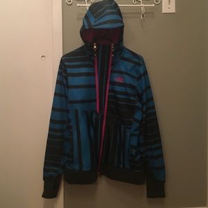 Rare North Face jacket with double zippers