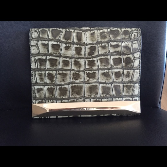 GIVENCHY  croc clutch bag