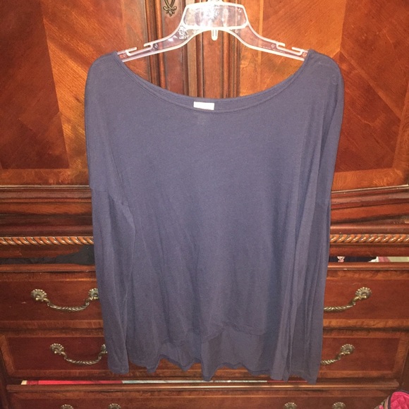 Navy blue piko style shirt