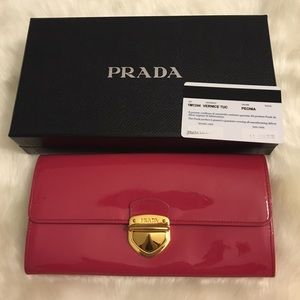 Hot Pink Prada Wallet *Authentic*