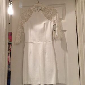 BB Dakota Lace Back Dress- Ivory