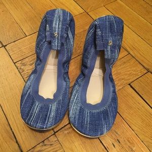 Yosi Samra Denim Flats