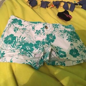 Cute turquoise and white shortS