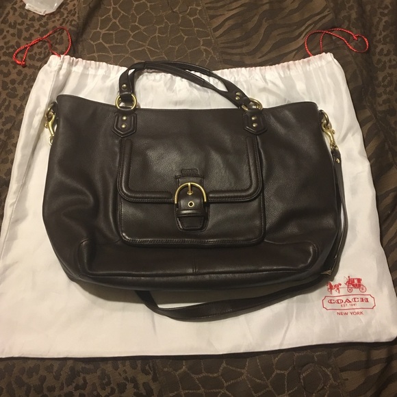 Dark brown preLOVED Coach purse 👛