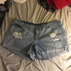 Denim shorts