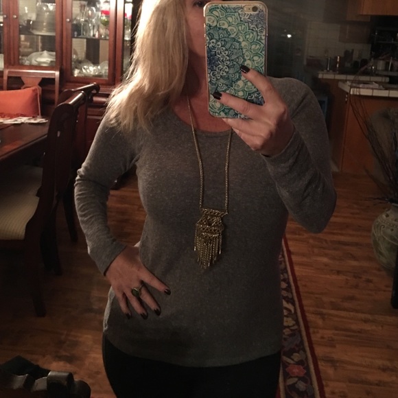 ๐ Boho Golden Lace Long Statement Necklace - Picture 4 of 4