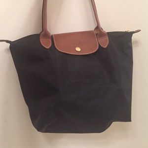 Black long champ bag