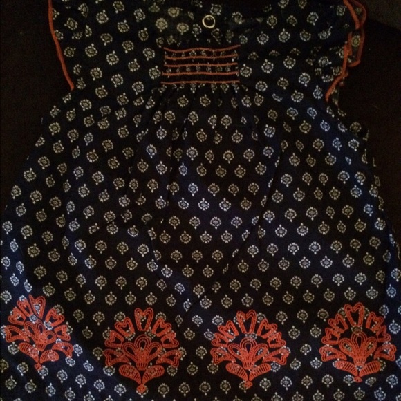 Navy & orange 6 month outfit - Picture 3 of 3