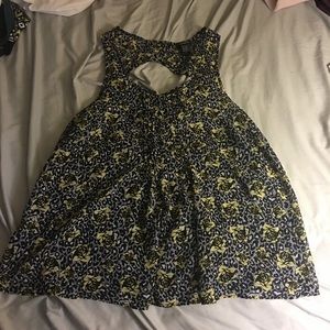 Rose printed sheer tank top