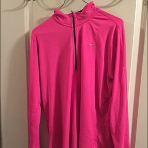 Nike Dry Fit 3/4 Zip Pullovers