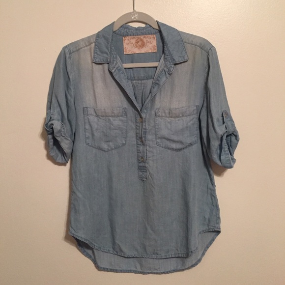 Bella Dahl Chambray Pullover