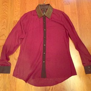 Burgundy Metaphor Shirt