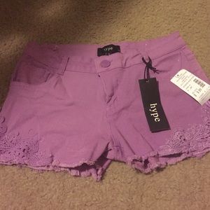 Purple shorts
