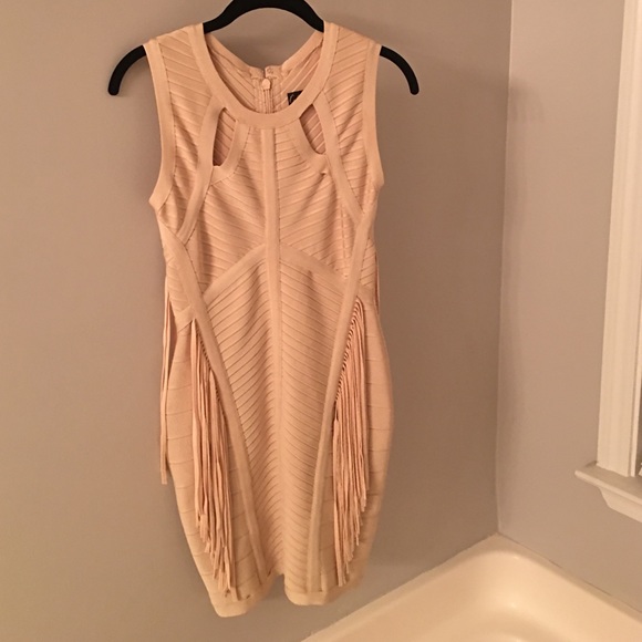 Bandage Dress with Fringe