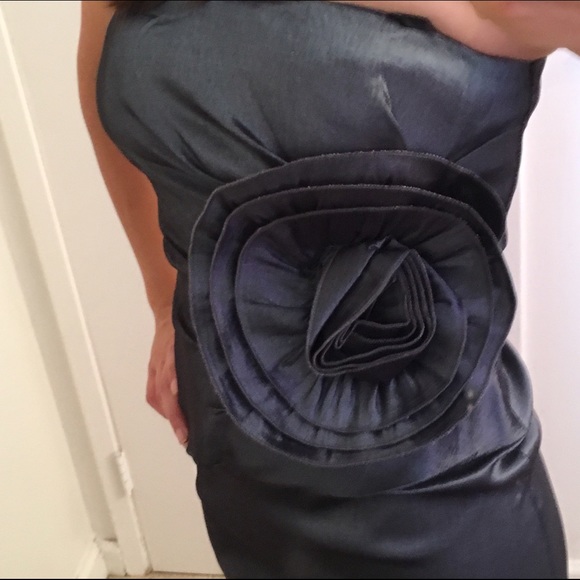 Gray Cocktail Dress with Flower 🌺 on side - Picture 3 of 3