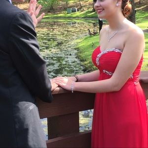 Red prom dress