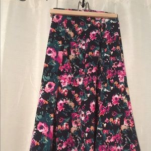Midi Floral Skirt