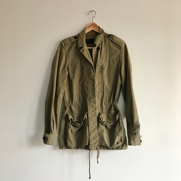 Zara Army Green Utility Jacket