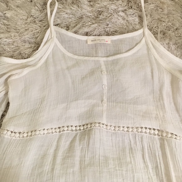 NWOT Nasty Gal white peasant top ☺️ - Picture 2 of 4