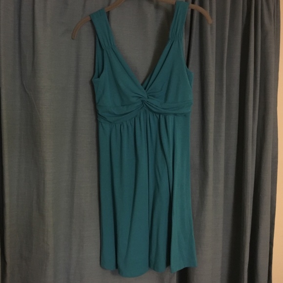 Torquoise strapless dress