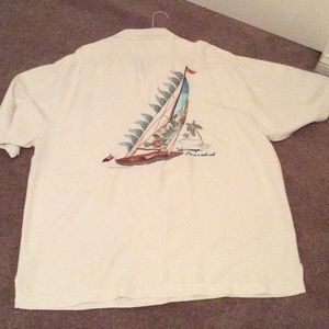 Men's Tommy Bahama Button Down with embroidery