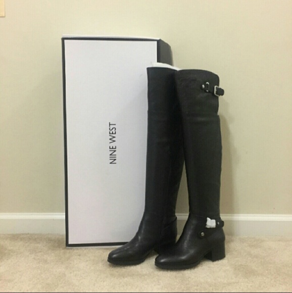 BNWT Nine West Over the Knee Leather Boots