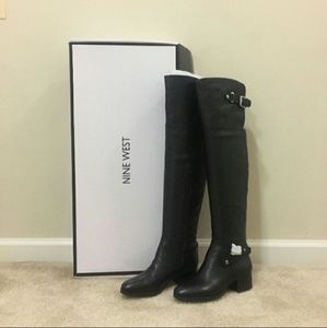 BNWT Nine West Over the Knee Leather Boots