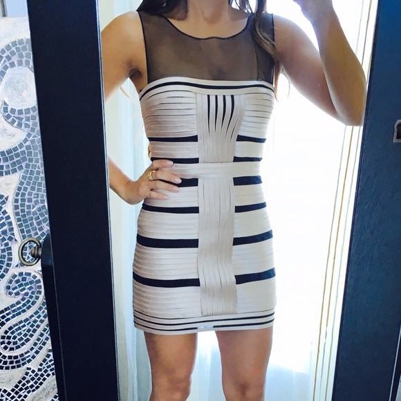 Champagne colored cocktail dress...