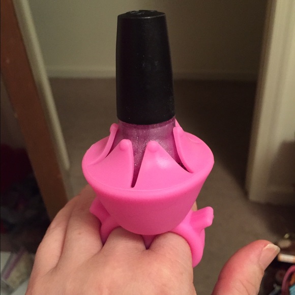 (5)Nail Polish Holder Silicone Rings for @bought