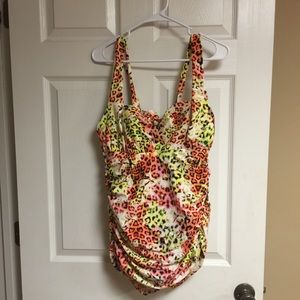 Lane Bryant cacique one piece swim suit size 16