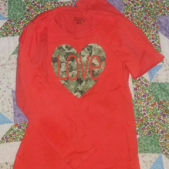 Falls Creek Orange/Camouflage Long Sleeve Shirt