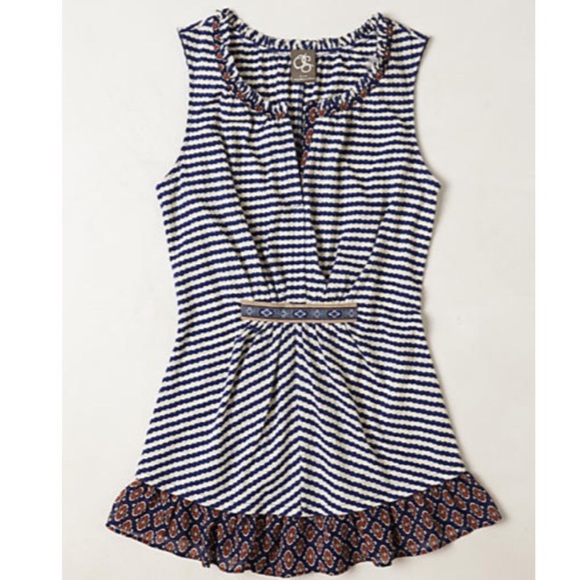 Anthropologie Tops - Anthro one.september Stripewave tank sz M. Cute!