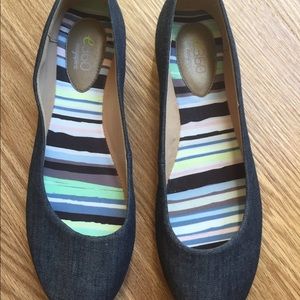Easyspirit e360 Blue Ballet Flats Size 8