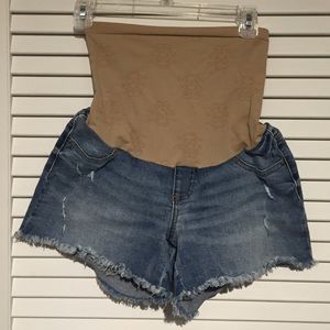 Jessica Simpson Maternity cutoff jean shorts