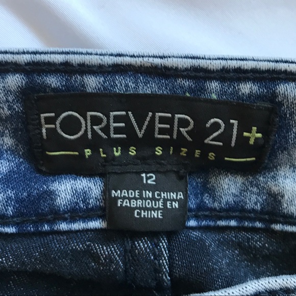 FOREVER21 Skinny Acid Wash Pants - Picture 4 of 4