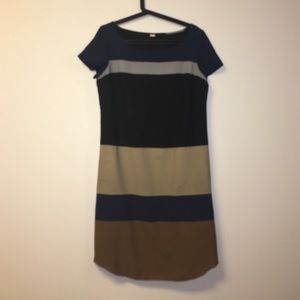 Stripe matte muted dress