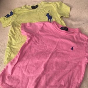 Two Polo shirt sleeve shirts