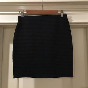 Navy Blue Slim Fit Pencil Skirt by Loft