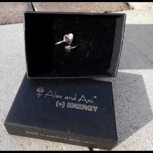 alex and ani romance heart ring