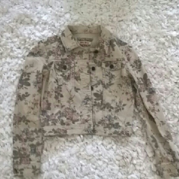 Printed jean jacket