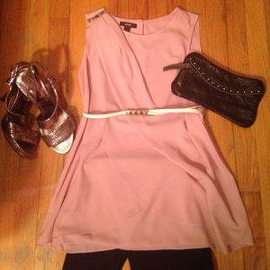 Pastel pink, semi-long top