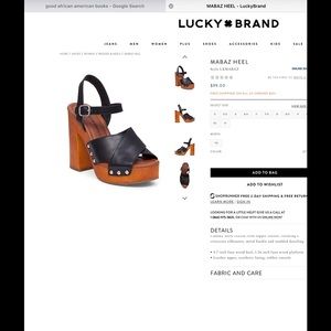 Lucky brand shoes only worn once.