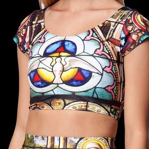 Blackmilk cathedral crop top