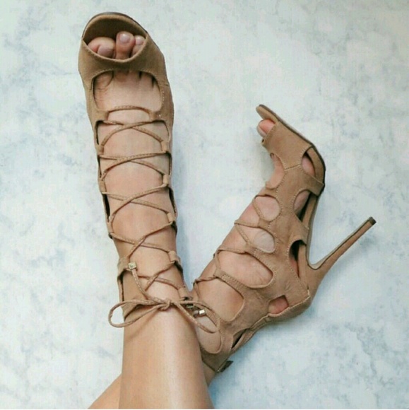Nude Gladiator Heels