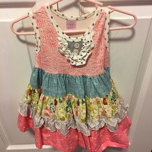 Giggle Moon sundress size  12 months EUC