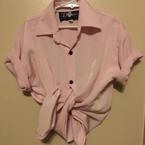 Baby pink blouse