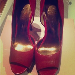 Jessica Simpson red heels